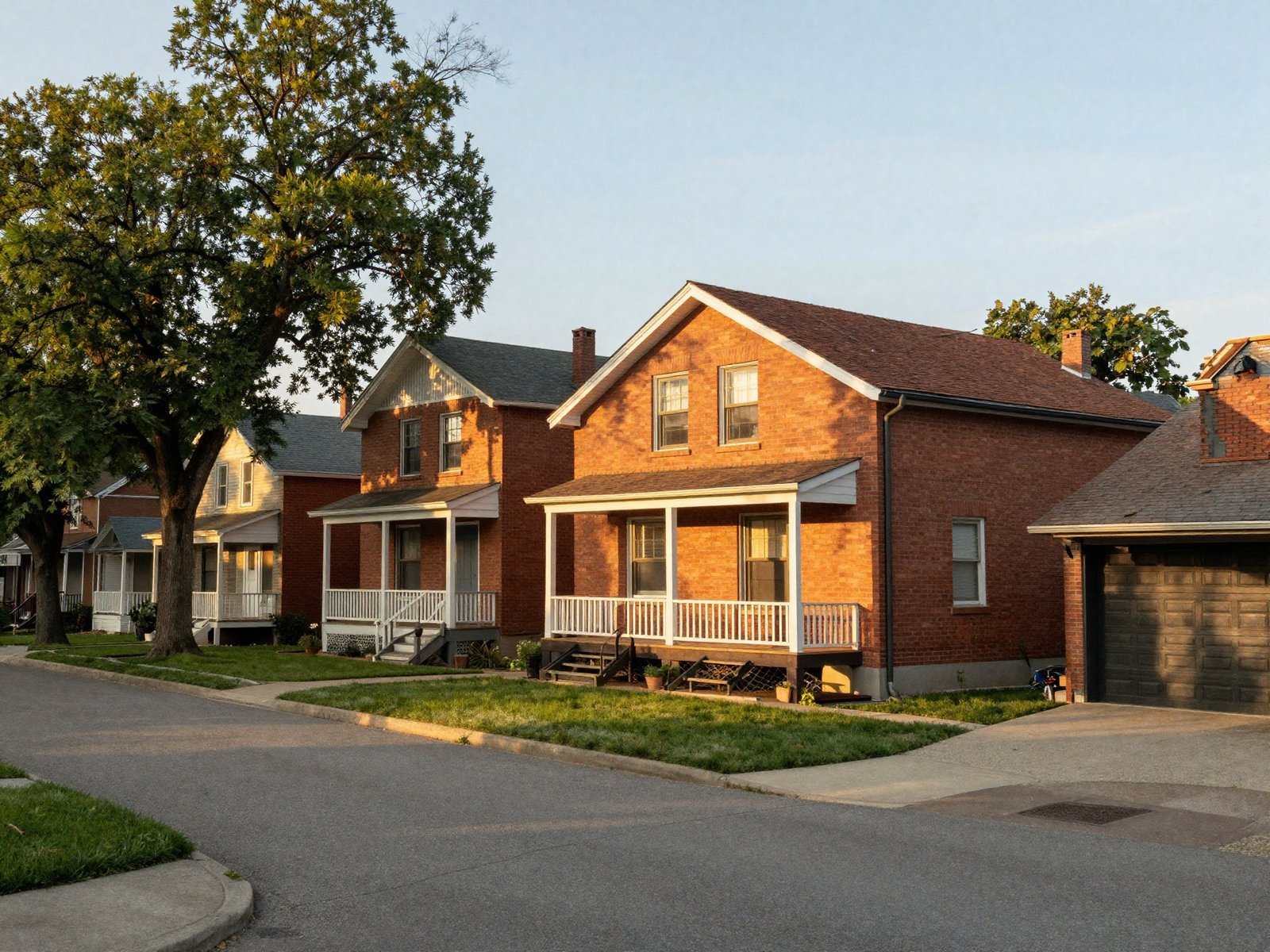 Small town street in Paris, Ontario